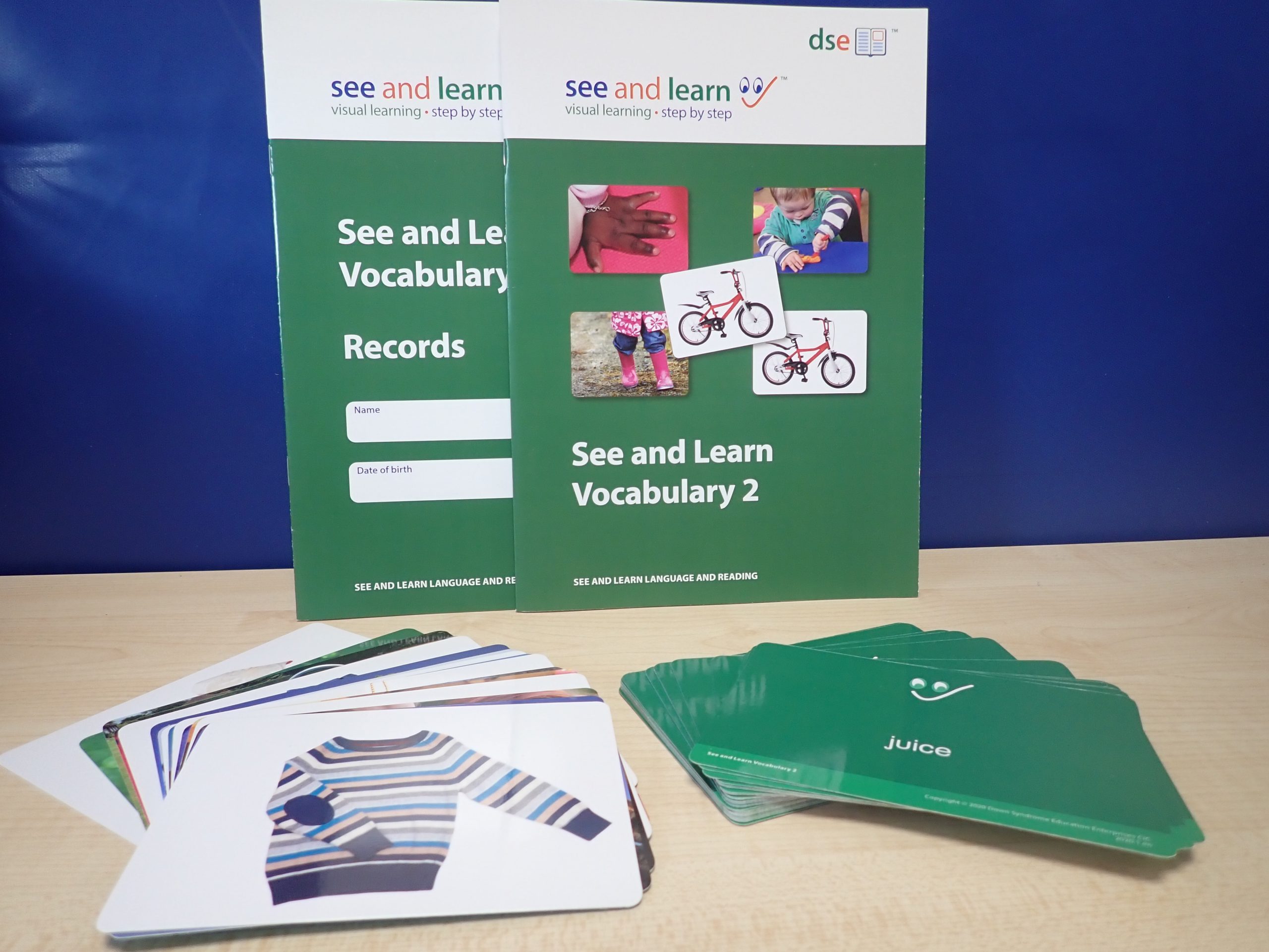 Pack of see and learn cards for vocabulary