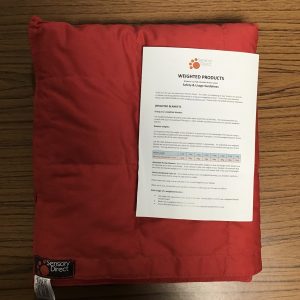 Red weighted blanket