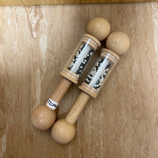 Black and White Roller Rattles